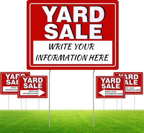 Geetery 3 Pack Yard Sale Signs 12 X 16 Yard Sale Signs