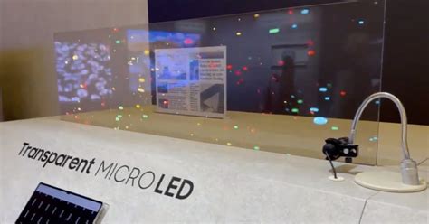 Holograms At CES Samsung Shows Off World S First Transparent MicroLED