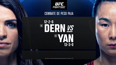 Ufc Fight Night Las Vegas 61 Mackenzie Dern Vs Xiaonan Yan Fecha