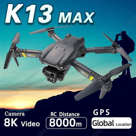 K13Max Dron 8k C Mara Dual HD WIFI Evitaci N De Obst Culos Fotograf A A