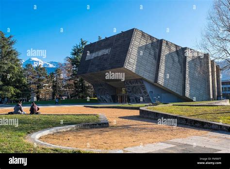 France, Isere, Saint-Martin-d'Heres, the campus of Grenoble Alpes University, Louis Weil ...