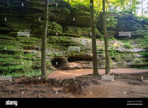 The Hocking Hills State Park In The Hocking Hills Region Of Hocking