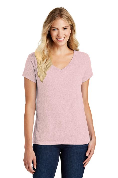 District® Womens Perfect Blend® V Neck Tee Heat Transfer Warehouse