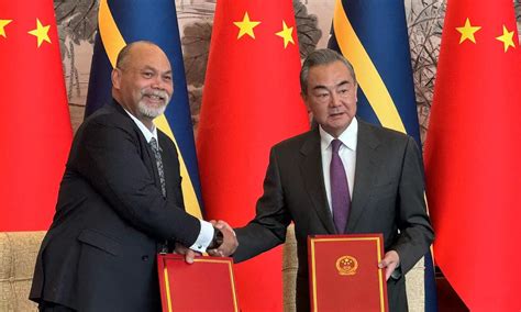 China Nauru Resume Diplomatic Relations Open A New Chapter Of