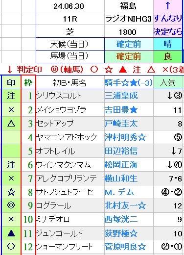 今日の注目レース（ラジオnikkei賞） 休息日はssp競馬予想と囲碁・将棋でまったりと♪