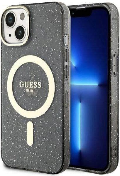 Guess Guhmp14Mhcmcgk Iphone 14 Plus 6 7 Czarny Black Hardcase Glitter