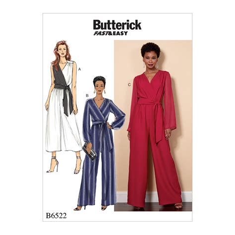 Butterick Misses Women S Jumpsuit And Sash