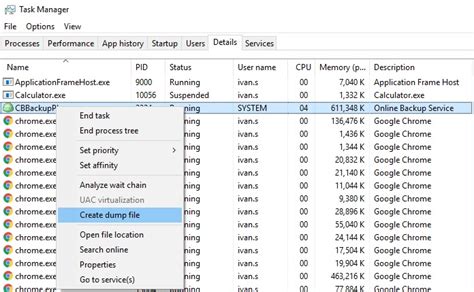 How To Create A Dump File Of A Process When Backup Freezes Knowledge Base