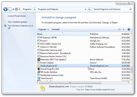 Installation And Uninstallation Of Programs In Windows The