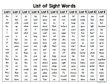 Sight Words Worksheets {220 words} by Pocketful of Centers | TpT