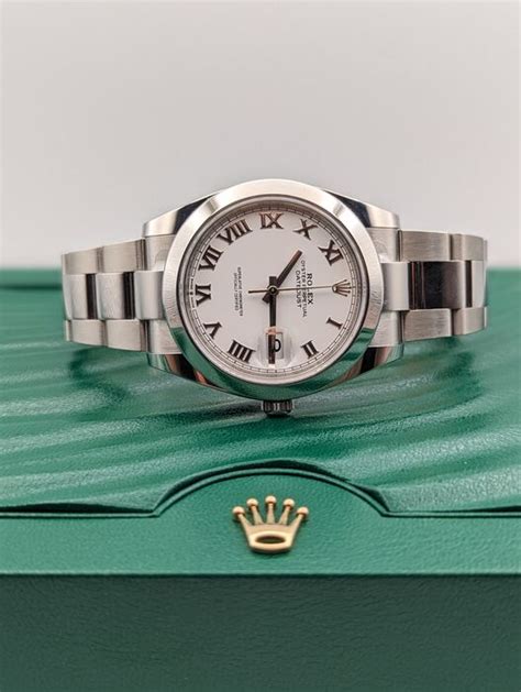 Rolex Datejust White Roman Oyster Men Catawiki