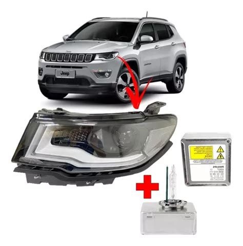 Farol L Mpada X Non Jeep Compass Esquerdo Novo Frete Gr Tis