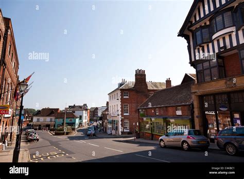 high street and town centre of Arundel Stock Photo - Alamy