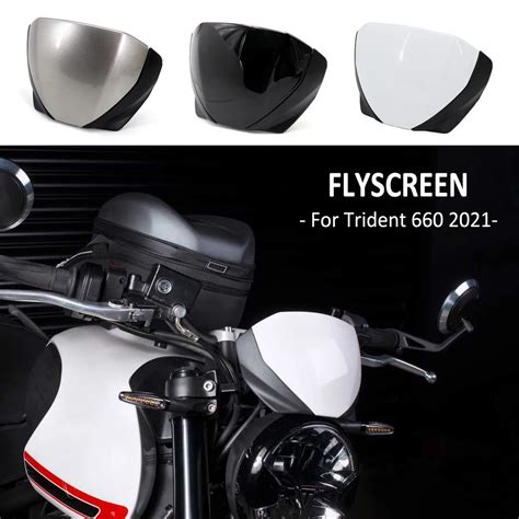 For Trident 660 2021 Motorcycle Flyscreen Front Screen Lens Windshield