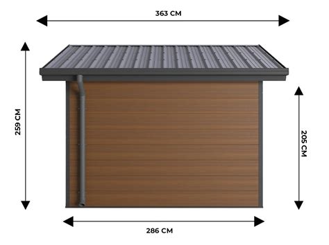 Abri De Jardin Composite Isora M Brun Mm Garantie Ans