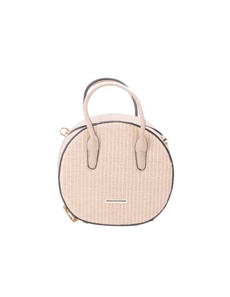 Bolso Rafia Combinado Nude PERA LIMONERA