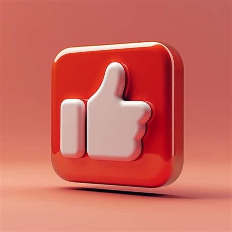 3D Like Icon Social Media And Approval Illustration Premium AI