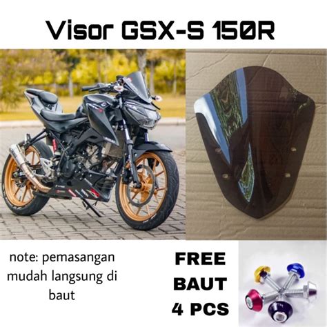 Jual Visor Jenong GSX S 150R Free Baut 4pcs Shopee Indonesia