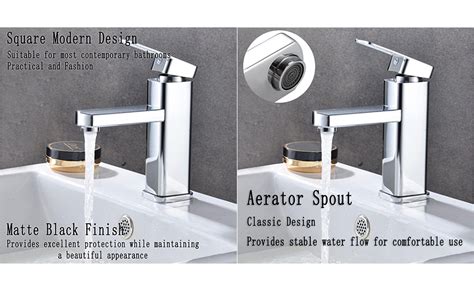 Esenlong Bathroom Sink Taps Basin Mixer Taps Hot Cold Water Mixing