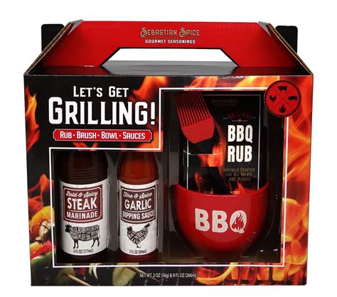 Get Grilling Bbq Sauces And Rub T Box By Sebastian And Co 2 Oz And 9