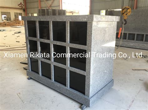 24 Niches Double Sided Rectangle All Granite Columbaria For Cremation