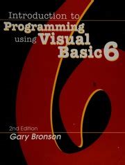 Introduction To Programming Using Visual Basic An Integrated