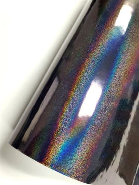 Gloss Gray Chameleon Laser Rainbow Flip Self Adhesive Vinyl Car Wrap