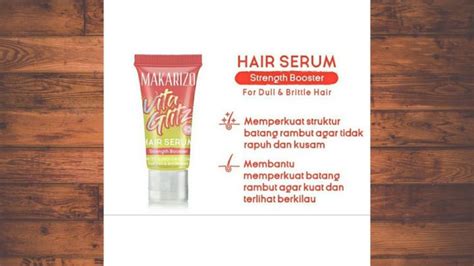 MAKARIZO VITAGLITZ HAIR SERUM 8ml STRENGH BOOSTER VITAMIN RAMBUT