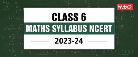 Class 6 Maths Syllabus 2023 24 Mtg Blog