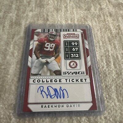 Contenders Draft Picks Autographs Draft Ticket Raekwon