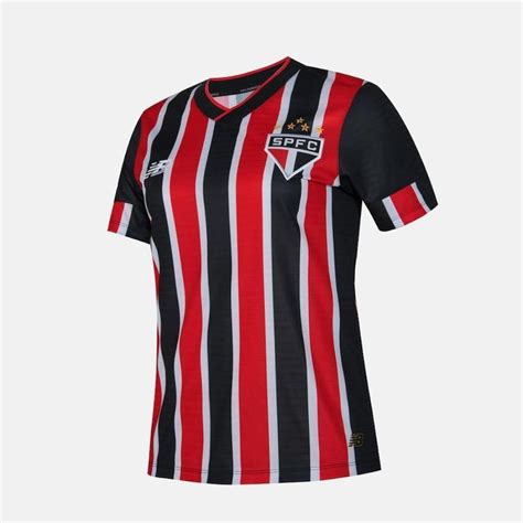 Camisa do São Paulo 2024 Away Torcedor New Balance Feminina Centauro