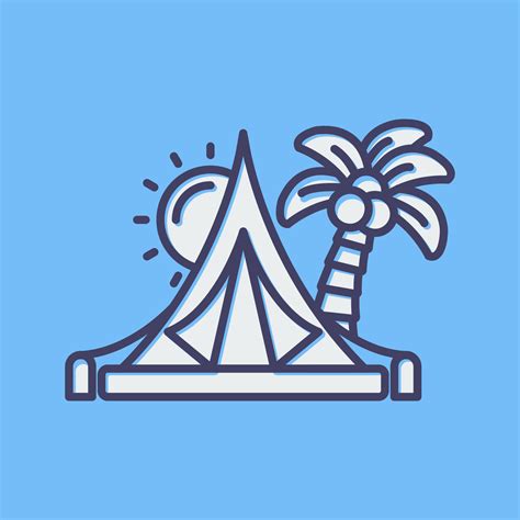 Tent Vector Icon 23608987 Vector Art at Vecteezy