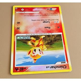 Carta Antiga Pokemon Chimchar 56 100 Reverse Holo BK Promo Platinum