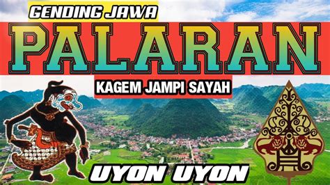 NGLARAS UYON UYON GENDING JAWA KLASIK PALARAN SINAMBI NGOPI BIKIN HATI