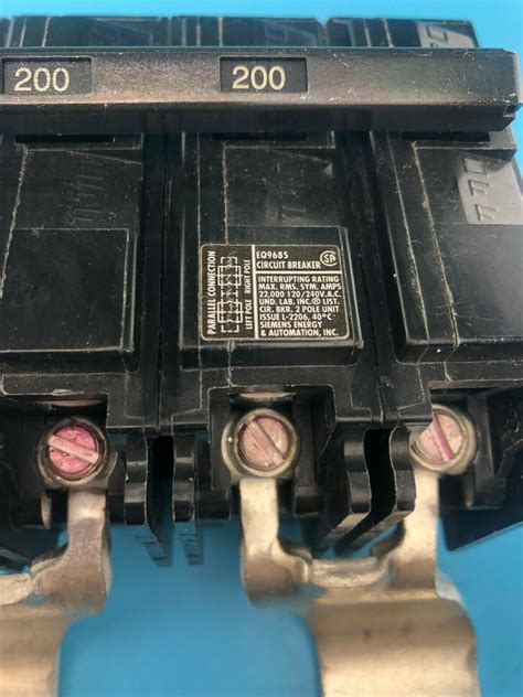 Siemens MBK200 200 2 Pole Circuit Breaker ITE 120 240VAC EQ9685