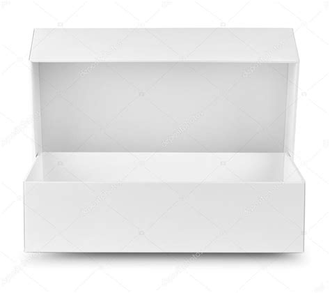 Open empty white box Stock Photo by ©alexlukin 100894292