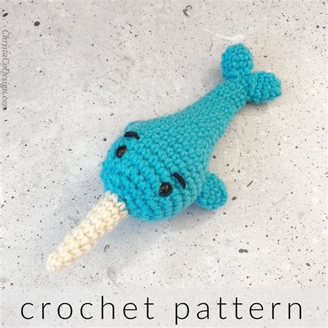 Crochet Pattern Narwhal Easy Amigurumi Narwhal Pattern Etsy