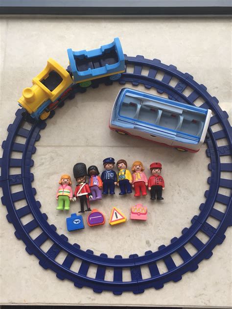 Playmobil 123 train and airport shuttle bus, Toys & Games, Bricks ...