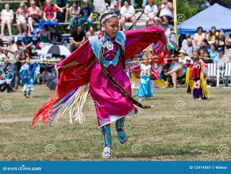 Young Powwow Fancy Shawl Dancer Editorial Image Image 12914565