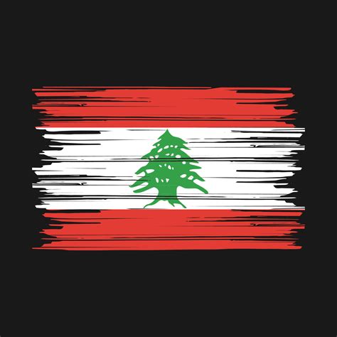 Lebanon Flag Brush 20527148 Vector Art at Vecteezy