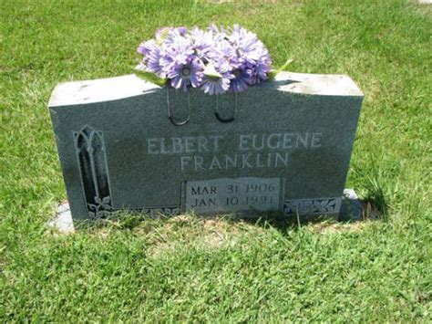 Elbert Eugene Franklin Find A Grave Reminne