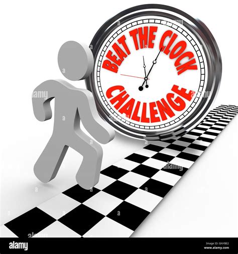 Beat The Clock Challenge CompetitionTime Countdown Stock Photo Alamy