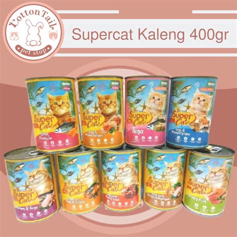 Jual Makanan Kucing Supercat Kaleng Kitten And Adult Gr Shopee