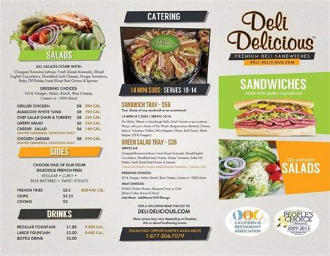 Menu Of Deli Delicious In Kerman Ca 93630