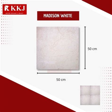 Jual Keramik Lantai Uno Madison White 50x50 Kualitas 1 Grade A Shopee