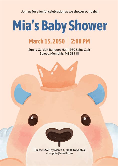 Free Printable Baby Shower Card To Customize Online