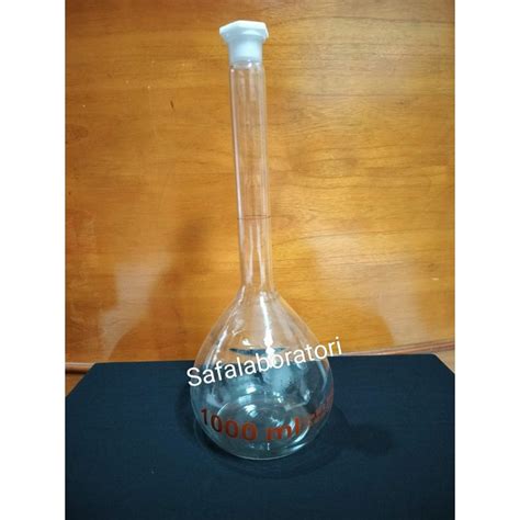 Jual Labu Ukur Ml Volumetric Flask Ml Plastik Stopper Pyrex