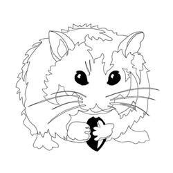 Coloriages Hamster Animaux Dessins Colorier Page Coloriages