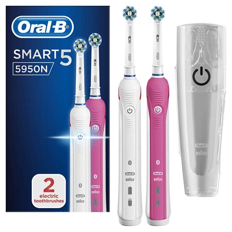 Buy Oral-B Smart Electric Rechargeable Toothbrush Powered by Braun, Two ...