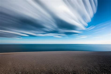 Premium Photo Long Exposure Shot Of Clouds